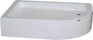 90 x 140 OVAL PANELLİ DUŞ TEKNESİ - SOL