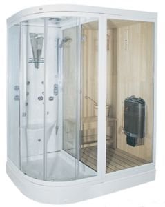 160 x 120 COMPACT SAUNA CAM - SAĞ