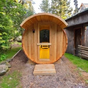 Panoramik Camlı Varil Sauna