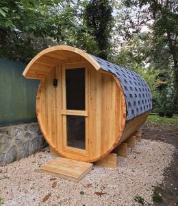 Panoramik Camlı Varil Sauna