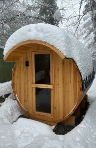 Panoramik Camlı Varil Sauna