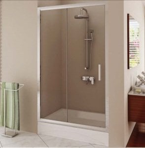 Duş Üstü Tek Kapılı Sürgülü Cam Duşakabin 110 - 120 CM ARASI - Şeffaf