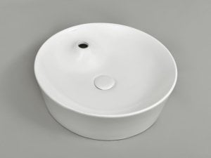 Pure W-136 45 cm Yuvarlak Tezgah Üstü Lavabo